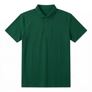 Camiseta Polo de Manga Corta para Hombre, 100% Algodón, Transpirable, Estilo Casual, Corte Regular, Color Sólido, Diseño Tejido - Product Image 5