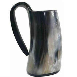 Tasse à boire en corne de viking, finition naturelle, en corne africaine, très demandée, en promotion à prix abordables - Product Image 4