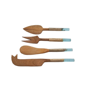 Ensemble de couverts modernes en marbre et bois pour mariages, hôtels et maisons - Product Image 4