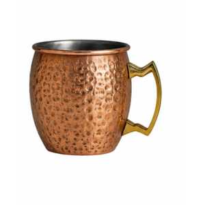 Vente en gros de mugs en cuivre martelé avec revêtement en acier inoxydable, type Moscow Mule, mugs à bière en cuivre, gobelets à cocktail en métal, personnalisables avec logo, en vrac - Product Image 1