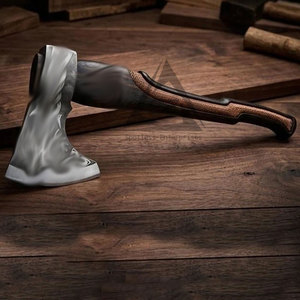 Unique Design High Quality Flat Backed Bearded Axe with Wood Handle Custom Color <b>Weight</b> & Size for Wood Cutting - Product Image 5