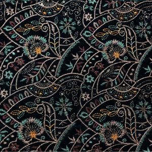 Luxury Velvet Embroidery Fabric With <b>Sequin</b> Beads Designer Soft Velvet Textile For Women Dress And Dubai Fashion Export Quality - Product Image 1