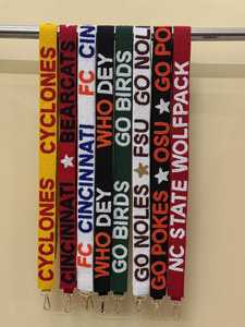 Blue Seed Bead Purse <b>Strap</b> Mocs Letter Pattern Crossbody <b>Bags</b> Handle <b>Replacement</b> Shoulder Belt Wide Webbing Game Day Accessories - Product Image 3