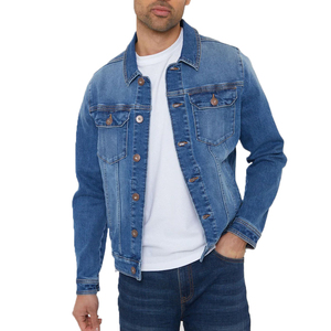 Plain Dyed Men Denim Jacket Casual High Quality Export Grade Clothing Made In Pakistan - Product Image 1