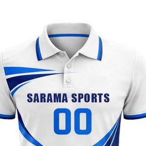 Uniforme de Cricket Personalizado por Sublimación de Sarama Sports para Clubes, Hombres Adultos, Camiseta Polo de Verano 100% Algodón, Pantalón, Conjunto Completo para Equipo, OEM - Product Image 2