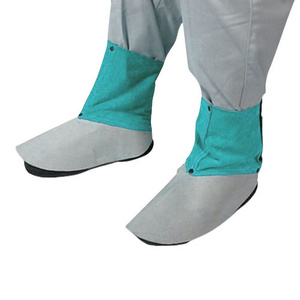 Protège-chaussures de soudeur en cuir croûte de vachette, robustes et très résistantes, pour usage quotidien en construction, avec protection anti-étincelles - Product Image 3