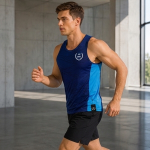 Premium <b>Men</b> <b>Tank</b> <b>Top</b> Breathable Cotton Polyester Fabric Lightweight Construction Comfortable Fit Sleeveless Design Casual Sports - Product Image 6