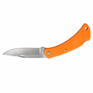 Orange-Silberne Klappmesser mit Scharfer Edelstahlklinge Ergonomischer Strukturierter Griff Leichtgewichtig für Outdoor und Camping - Product Image 3