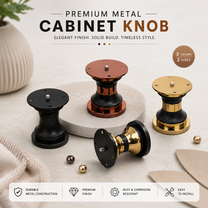 KELLTON Modern Metal Cabinet Knob Furniture Handle Black <b>Gold</b> Finish 50mm Durable Rust Resistant for Dresser Cabinet <b>Drawer</b> - Product Image 1