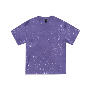 Camiseta Unisex de Cuello Redondo, Corte Regular, Manga Corta, Tejido de Algodón Orgánico, Informal, Verano, Secado Rápido, Transpirable - Product Image 4
