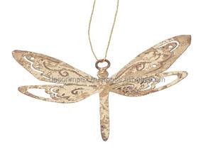 Adornos de metal hechos a mano de Navidad de oro de linternas de hierro y adornos de linterna decorativos de festival de oro y plata - Product Image 3