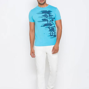 T-shirts pour hommes de haute qualité, nouvelle mode décontractée, col contrastant, respirant, 220g, grandes tailles, logo personnalisé, 100% coton, écologique, séchage rapide - Product Image 4