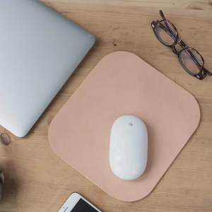 Genuine Leather <b>Mouse</b> Pad Large Surface Area Desk Mat Full Grain Cowhide Leather Case Mousepad for Multi Monitor LMP-0104 - Product Image 1