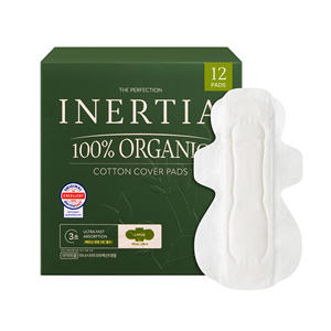 INERTIA 100% Coton Biologique Tampons - Maxi/Super-Super Absorbant (12 Comtes) - Product Image 1