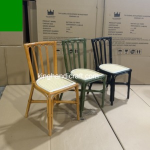 Silla Infantil de Ratán Moderna Hecha a Mano, Muebles de Alquiler para Bodas al Aire Libre, Eventos, Fiestas, Cumpleaños, Fotografía y Decoración - Product Image 4