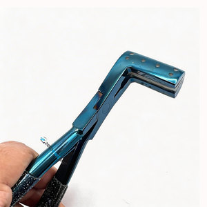 Wholesale <b>Small</b> MOQ Blue Plasma Tape in Press <b>Plier</b> Hair Extension <b>Pliers</b> High Quality Reusable Stainless Steel Tool - Product Image 5