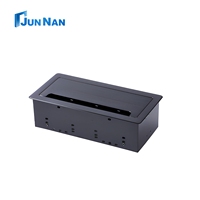 Enchufe de Corriente Empotrado para Escritorio, Enchufe Oculto para Mesa con Tapa Abatible, para Mesa de Oficina o Sala de Conferencias