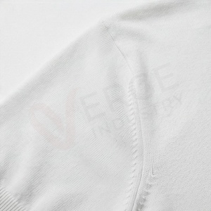 Polo en tricot blanc à manches courtes pour homme avec fermeture éclair, design uni décontracté, coupe classique - Product Image 5