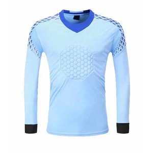 Nouveaux maillots de gardien de but de football, ensemble de tenue d'entraînement de football, kits de protection, uniformes de gardien de but, 100% polyester, sans manches, USA UK - Product Image 1