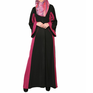 Abaya Modesta para Mujer, Color Negro, Abaya Larga a la Moda, Vestido Islámico para Mujeres y Niñas Musulmanas, Transpirable, Venta al Por Mayor - Product Image 1