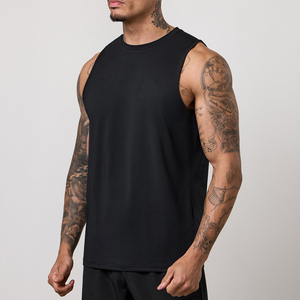 New Fashion Solid Sleeveless Sports Tank Top Custom Men's Basketball Running Training Fitness Gym <b>Vests</b> Shirt - Product Image 1