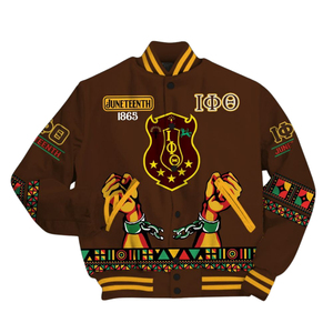 เสื้อแจ็คเก็ตโอตา ฟิ ทีตา รุ่น Letterman สำหรับชมรมนักศึกษากรีก เสื้อแจ็คเก็ตวาร์ซิตี้สำหรับผู้ชาย - Product Image 3