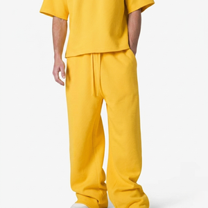 Fabrication de pantalons de survêtement en coton et polyester, en tissu éponge français, avec étiquette privée (OEM) - Product Image 3