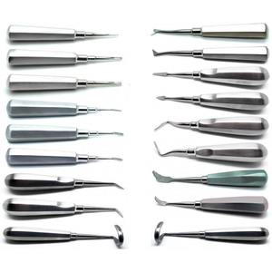 Kit d'instruments de chirurgie dentaire de haute qualité, 18 pièces, comprenant des élévateurs et des forceps pour l'extraction, et des instruments pour la racine dentaire - Product Image 2