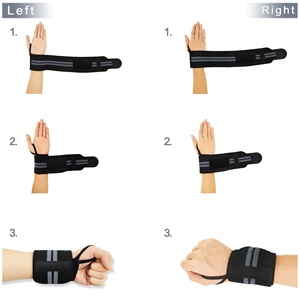 สายรัดข้อมือคุณภาพพรีเมียม ทนทาน ขายดี ดีไซน์ใหม่ คุณภาพดี สำหรับยกน้ำหนัก ช่วยพยุงข้อมือ - Product Image 4