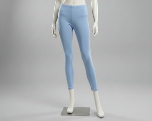 กางเกงเลกกิ้งขาสั้นผู้หญิงเอวยางยืดผ้าถักแบบเรียบง่าย - Product Image 3