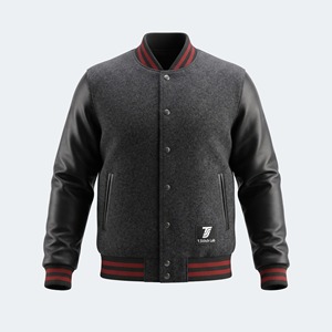 Chaqueta Varsity Unisex de Diseño Único con Logotipo Personalizado, Transpirable, de Secado Rápido, para Invierno, Cuello en V, Mangas Largas, Nueva Llegada, Colores Sólidos - Product Image 6