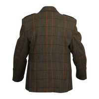 Veste Kilt Casual sur Mesure en Laine Solide Lovat Imperméable Nylon/Cachemire à Col Rabattu pour Hommes Haute Qualité Toutes Tailles
