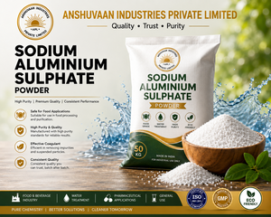 Sulfato de Aluminio (Sulfato de Sodio) de Grado Alimenticio e Industrial, 99% de Pureza, para Tratamiento de Agua, Anshuvaan Industries - Product Image 2