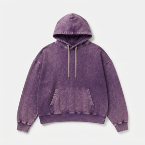 Fabricante de Sudaderas con Capucha Extra Grandes de Estilo Vintage con Lavado Ácido, 380 GSM, Algodón Grueso, Hombros Caídos, Logotipo Personalizado - Product Image 5