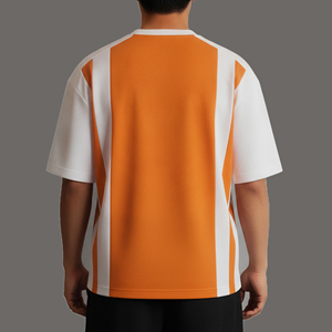 T-shirt Homme Personnalisé Hip-Hop Tendance Haut de Gamme en Jersey 100% Coton Épais, Écologique, Respirant, Séchage Rapide, Coupe Ample - Product Image 3