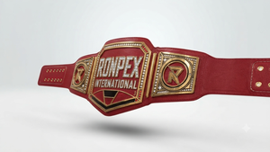 Heavyweight Championship Title <b>Belt</b> Ronpex International Brass Leather Customizable Unisex 5kg 1.8M Adult <b>Wrestling</b> Soft Cotton - Product Image 3