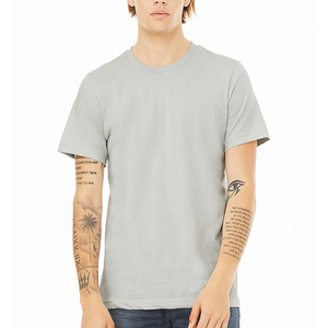 Camiseta de algodón de secado rápido para hombre, manga corta, cuello redondo, lisa, resistente a las arrugas, básica y ligera. - Product Image 1