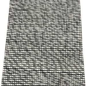 Alfombra de Lana Trenzada Hecha a Mano con Patrón de Rejilla de Diamantes, Pelo Bajo o Alto, para Decoración del Hogar y Sala de Estar - Product Image 4