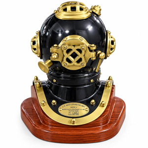 Réplica de Casco de Buceo Mark V Hecho a Mano, Casco de Buceo Náutico Vintage, Decoración Marítima Steampunk, Escultura Coleccionable para Exhibición - Product Image 5