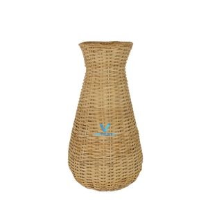 Nuevo Florero de Ratán Natural Hecho a Mano, Decoración Boho para el Hogar, Venta al Por Mayor Directo de Fábrica - Product Image 3