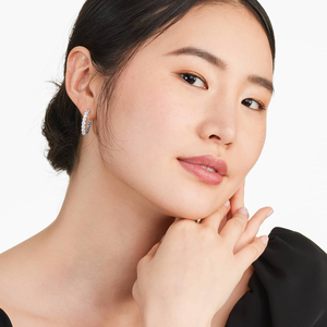 Pendientes de Aro de Plata 925 con Baño de Oro y Moissanita, Piedras Brillantes Talladas, Joyería Fina de Lujo Ligera, Regalo para Mujer - Product Image 3