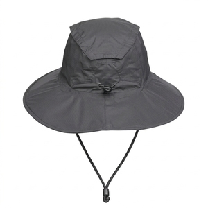 Adjustable Wide Brim Bucket <b>Hat</b> Nylon Mesh Unisex Outdoor Casual Solid Color Adult Spring <b>Summer</b> - Product Image 3