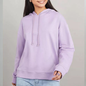 Sudadera con Capucha Oversize para Mujer, Estilo Streetwear, 100% Algodón, Ligera, Venta al Por Mayor - Product Image 1