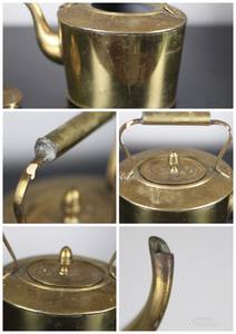 Tetera Marroquí de Latón, Decorativa y Hecha a Mano, para Té de Menta y Ceremonias Culturales, Popular en Oriente Medio y Europa - Product Image 2