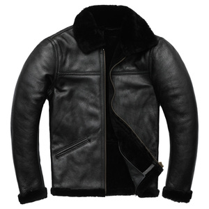 Chaqueta de Cuero para Hombre, Corte Ajustado, Estilo Retro Vintage, Chaqueta de Motociclista, Cierre de Cremallera, Estilo Casual, Moda Urbana, Clásica de Invierno - Product Image 5
