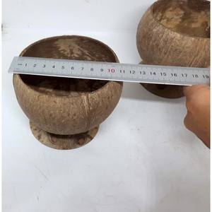 ชามเปลือกมะพร้าวธรรมชาติ ทำมือ สำหรับงานปาร์ตี้  พร้อมโลโก้สั่งทำ OEM สไตล์โบฮีเมียน ผลิตในเวียดนาม - Product Image 6