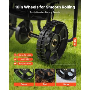 Spargitore a Spinta con Controllo del Flusso Regolabile, Capacità 15 libbre, Pneumatici All-Terrain da 10 pollici, Larghezza di Spargimento 9,8 piedi, Motore Integrato - Product Image 3