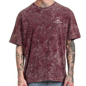 Nouveau design 2026 – T-shirts homme délavés à l'acide avec logo personnalisé – Vente en gros de T-shirts homme délavés à l'acide confortables - Product Image 4