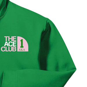   เสื้อฮู้ดปักลาย The Five Club 5 สีเขียว ผ้าฝ้ายพรีเมียมเนื้อนุ่ม สวมหัว มีฮู้ด แบบยูนิเซ็กส์ - Product Image 4