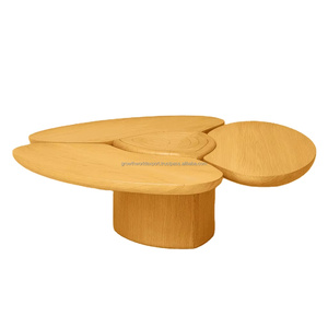 MA Sculptural <b>Solid</b> <b>Wood</b> Coffee Table Victoria MA Designer Coffee Table (Limited Edition) Luxury <b>Solid</b> Oak Sculpt Coffee Table - Product Image 1